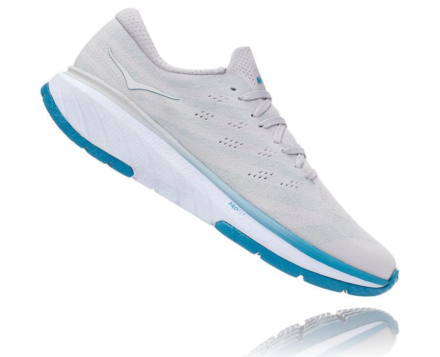 Hoka One One Koşu Ayakkabısı Erkek Beyaz/Mavi - Cavu 3 - HJ2486573